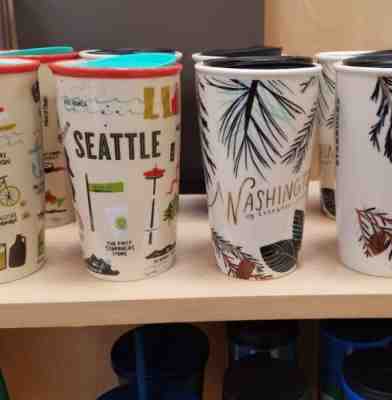 2017 Starbucks SEATTLE AND WASHINGTON NWT 2 Tumblers Traveler mugs 12oz Original - Sold on eBay Sep, 8th 2018 for $79.90