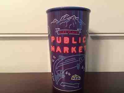 Starbucks 2017 Seattle Pike Place Holiday Ceramic Travel Mug Tumbler 12 fl oz - Sold on eBay Sep, 8th 2018 for $75.00