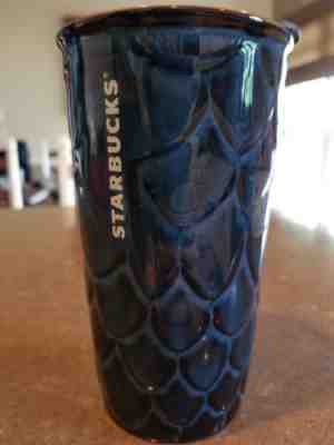 2017 starbucks anniversary siren mermaid blue scale 10 oz. ceramic tumbler - Sold on eBay Sep, 8th 2018 for $26.99