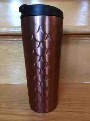 Starbucks Rose Gold Scales Stainless Tumbler (16 oz) Holiday 2017 New - Sold on eBay Sep, 8th 2018 for $31.44