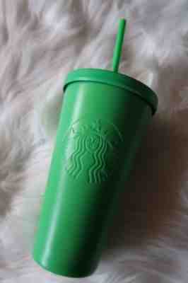 NEW 2017 STARBUCKS COLD CUP GREEN RARE STAINLESS STEEL TUMBLER 16 fl oz - Sold on eBay Sep, 7th 2018 for $16.00