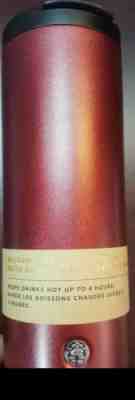 2018 Starbucks Vacuumed Insulated Tumbler 16oz Metallic Dark Red Limited Edition - Sold on eBay Nov, 23rd 2018 for $10.50