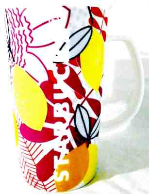 2016 Spring Limited Edition Starbucks Coffee Mug Floral Lemon Tropical Tall 16oz - Sold on eBay Nov, 21st 2018 for $20.00