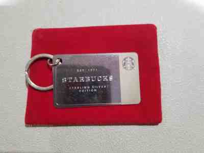 2014 Limited Edition Starbucks .925 Sterling Silver Gift Card Keychain $20 Bal - Sold on eBay Nov, 20th 2018 for $100.00
