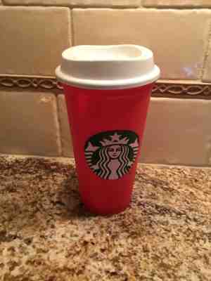 Starbucks Limited Edition Red Holiday Reusable plastic cup tumbler 16oz. 2018 - Sold on eBay Nov, 20th 2018 for $8.99