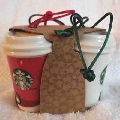 Starbucks Four Pack Christmas Ornaments 4-Pack 2011 1971 1992  - Sold on eBay Nov, 23rd 2018 for $14.95
