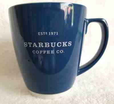2007 Starbucks Coffee 16 Ounce Blue EST 1971 Coffee Cup Mug Over Size - Sold on eBay Nov, 21st 2018 for $14.95