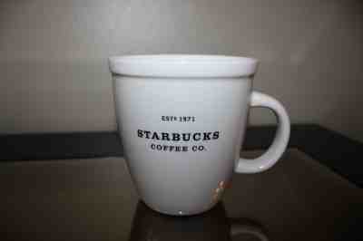 Starbucks Barista Abbey Est. 1971 Coffee Company Mug Cup 2001 Black & White - Sold on eBay Nov, 21st 2018 for $21.99