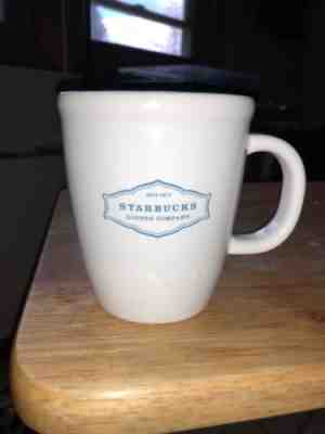 Starbucks Coffee Co. Est. 1971 2006 Coffee Mug White Turquoise Blue 18 oz.  - Sold on eBay Nov, 18th 2018 for $8.50