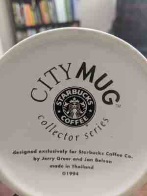 Starbucks Coffee New York Statue of Liberty City Mug Collector Series 1994 20oz - Sold on eBay Nov, 22nd 2018 for $8.00