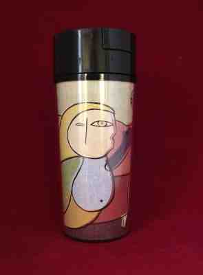Starbucks Coffee 1998 - PICASSO -  Art Tumbler - 12oz (ThermoServ)  Made in USA - Sold on eBay Nov, 20th 2018 for $6.60