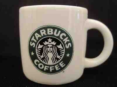 EUC 1999 Miniature STARBUCKS White Mug Christmas Ornament MERMAID LOGO - Sold on eBay Nov, 23rd 2018 for $12.50