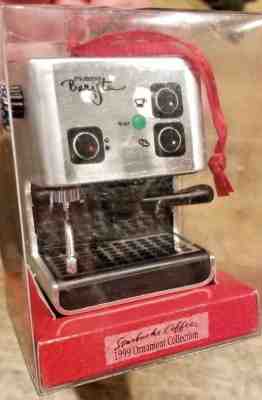 1999 STARBUCKS RARE CHRISTMAS TREE ORNAMENT BARISTA ESPRESSO MACHINE With Box - Sold on eBay Nov, 21st 2018 for $49.99