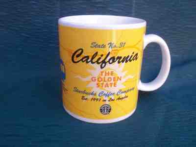 1999 Starbucks California The Golden State No 31 Coffee Cup Ceramic Large 16 Oz - Sold on eBay Nov, 19th 2018 for $14.95