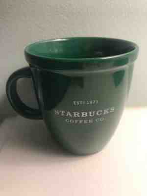 Starbucks 2001 Barista Dark Green Ceramic Coffee Cup/Mug  - Sold on eBay Sep, 19th 2018 for $5.00