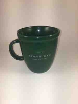 EUC Starbucks Barista Coffee Abbey Green 16oz Mug Tea Cup Black Lettering 2001 - Sold on eBay Sep, 19th 2018 for $7.99