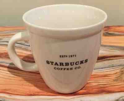 Starbucks Barista 2001 Abbey Ceramic White Mug - Sold on eBay Sep, 15th 2018 for $17.00