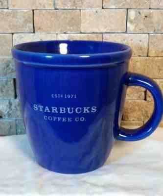STARBUCKS 2001 Barista Abbey Mug Cobalt Blue 18 oz STARBUCKS COFFEE est 1971 EUC - Sold on eBay Sep, 15th 2018 for $16.00