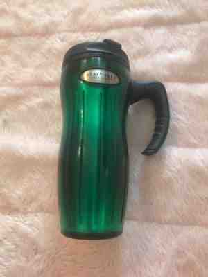 2002 Barista STARBUCKS Green Coffee Travel Mug With Handle - Sold on eBay Nov, 20th 2018 for $9.99