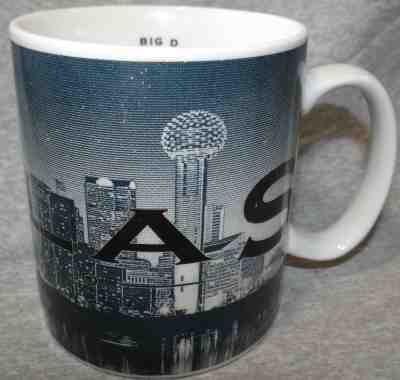 STARBUCKS SKYLINE SERIES ONE 18oz COLLECTIBLE COFFEE MUG CUP 2002 DALLAS ~ EUC - Sold on eBay Nov, 20th 2018 for $14.99