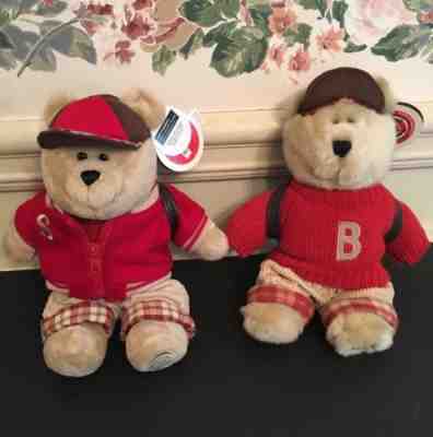 Starbucks Back to School 2 Barista Bears 2002 and 2004 with Tags/Back Packs - Sold on eBay Nov, 9th 2018 for $8.00