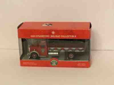 Starbucks 2003 Holiday Vintage Mack LJ Cab Truck with dropside - made by Corgi - Sold on eBay Nov, 21st 2018 for $21.00