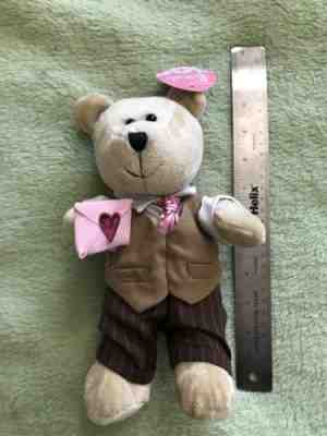 2007 Starbucks Valentine Bearista Bear 58 Edition Boy Plush NWT tags - Sold on eBay Nov, 19th 2018 for $5.99