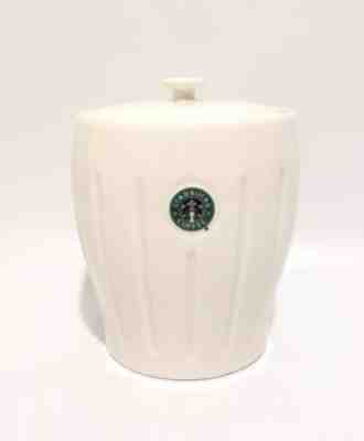 Starbucks Barista 2003 White Ceramic Coffee Tea Biscuit Canister Cookie Jar - Sold on eBay Nov, 10th 2018 for $42.00