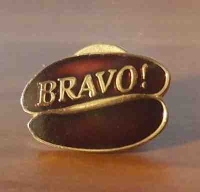 Authentic Starbucks Coffee Partner (employee) Bravo Coffee Bean Pin Circa 2004 - Sold on eBay Nov, 19th 2018 for $5.99
