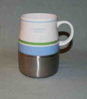 2005 Starbucks Stainless Ceramic Urban Coffee Travel Mug 14 Oz  - Sold on eBay Nov, 19th 2018 for $9.95