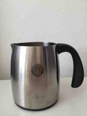 Starbucks 2006 Stainless Steel 16oz Espresso Frothing Cup Black Handle - Sold on eBay Nov, 23rd 2018 for $16.99