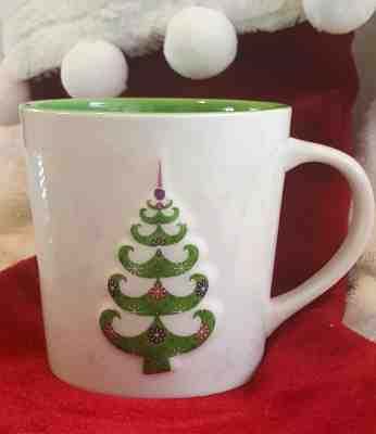 Starbucks Christmas Tree Snowflakes Holiday 2006 Coffee Tea Mug Cup 17oz 3D - Sold on eBay Nov, 22nd 2018 for $8.00