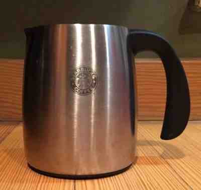 Starbucks Frothing Pitcher Jug Stainless Steel 16 Oz. 2006 Latte Cappuccino - Sold on eBay Nov, 20th 2018 for $13.99