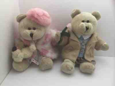 Starbucks Bearista Bears Plush Girl & Boy Set - 2006 - 45th& 46th Edition - Sold on eBay Nov, 20th 2018 for $19.99