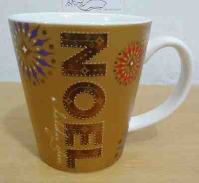 Starbucks Noel Holiday Christmas Cheer Gold Coffee Tea Cocoa Mug 2006 14 oz NEW - Sold on eBay Nov, 19th 2018 for $18.25