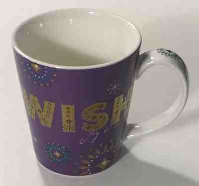 Starbucks Holiday 2006 Wish Joy To The World Purple 14 oz Coffee Mug / Tea Cup - Sold on eBay Nov, 18th 2018 for $10.00