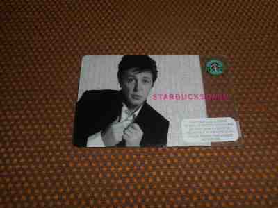 QTY 5 CARDS-Paul McCartney USA Starbucks Card 2007 Collectors Item GEM MINT - Sold on eBay Nov, 20th 2018 for $25.00