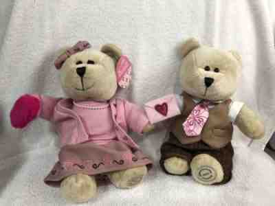 LOT OF 2 STARBUCKS COFFEE BEARISTA BEARs  2007 59Th  Edition VALENTINE  W TAGS - Sold on eBay Nov, 20th 2018 for $9.99