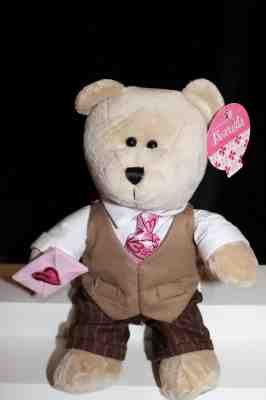 2007 Starbucks Bearista Bear Valentine Boy Bear in Suit - Sold on eBay Nov, 20th 2018 for $6.99
