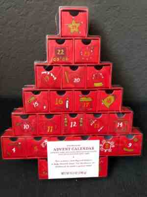 Starbucks Christmas Tree Advent Calendar Reversible Gift Drawers 2007 Red - Sold on eBay Nov, 19th 2018 for $28.00