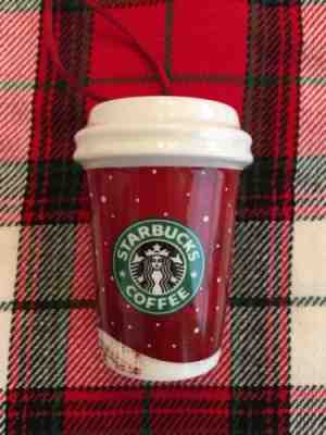Collectible 2007 Starbucks Ceramic Coffee Cup Christmas Ornament - Sold on eBay Nov, 18th 2018 for $9.00