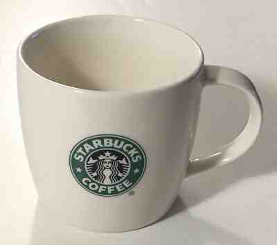 Starbucks 2008 New Bone China Siren Mermaid Logo 12oz White Coffee Mug / Tea Cup - Sold on eBay Nov, 22nd 2018 for $14.75