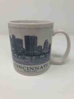 NEW-STARBUCKS MUG VINTAGE MINT ARCHITECTURE 2008 CINCINNATI QUEEN CITY 18 OZ. - Sold on eBay Nov, 21st 2018 for $5.80