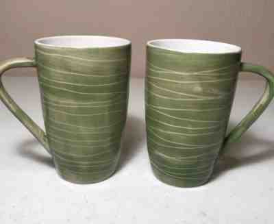 Starbucks 2008 Green Coffee Mug 14 oz Lot 2 - Sold on eBay Nov, 18th 2018 for $8.00
