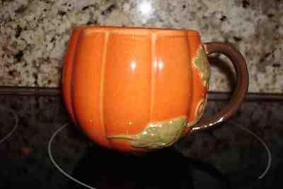 New Starbucks Pumpkin Mug 2009 Thanksgiving Holiday Mug - Sold on eBay Nov, 23rd 2018 for $37.21