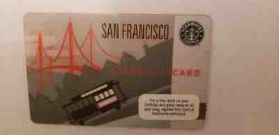 2009 Starbucks Card Rare San Francisco Cable Car Golden Gate Bridge RARE & HTF - Sold on eBay Nov, 22nd 2018 for $33.00