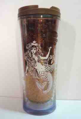 Starbucks - Bronze Mermaid Siren Dual Tail - Thermal Travel Tumbler Cup Mug 2009 - Sold on eBay Nov, 21st 2018 for $30.00