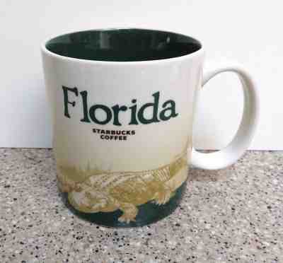 Starbucks Florida Alligator Gator Mug Cup 2011 Collector Series 16 oz NEW - Sold on eBay Nov, 21st 2018 for $14.99
