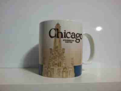 Starbucks CHICAGO Skyline Global Icon Series 16 Oz Mug 2009 - Sold on eBay Nov, 21st 2018 for $8.50