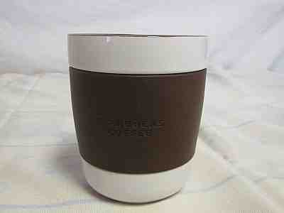 Starbucks 2009 Brown Rubber Sleeve No Handle 12 Oz Ceramic Mug Coffee Tea Cup - Sold on eBay Nov, 20th 2018 for $10.75